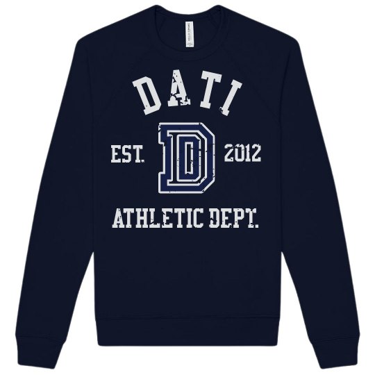 CW DATI NAVY VARSITY SWEATSHIRT