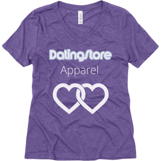 CW DATI PURPLE TRI-BLEND VNECK TSHIRT