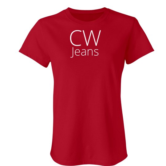 CW DATI RED LOGO SLIM TOP