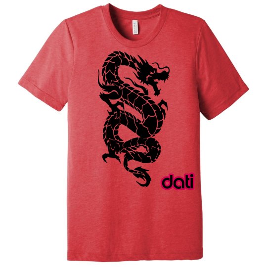 CW DATI RED TRIBLEND DRAGON TEE