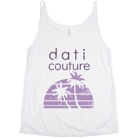 CW DATI VINTAGE BLUE TANK TOP