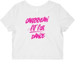 Ladies Slim Fit Crop Top Tee