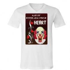 Unisex V-Neck Jersey Tee