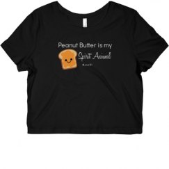 Ladies Slim Fit Crop Top Tee