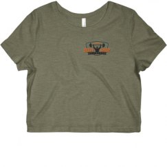 Ladies Slim Fit Crop Top Tee