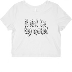 Ladies Slim Fit Crop Top Tee