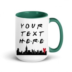 15oz Ceramic Mug with Color Inside