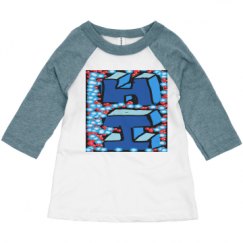 Toddler 3/4 Sleeve Raglan Tee