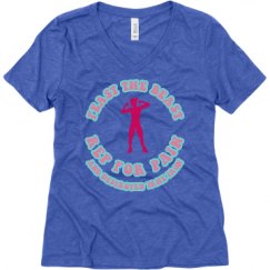 Ladies Relaxed Fit Super Soft Triblend V-Neck Tee