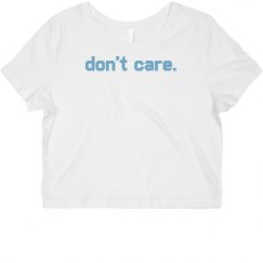 Ladies Slim Fit Crop Top Tee