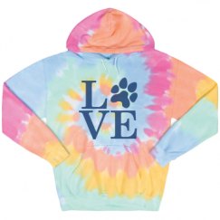 Unisex Tie-Dye Fleece Hoodie