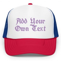 Custom Gothic Style Neon Hat