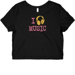 Ladies Slim Fit Crop Top Tee