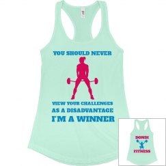 DONDIFITNESS LADIES SLIM FIT TANK TOP