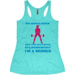 Ladies Slim Fit Super Soft Racerback Triblend Tank
