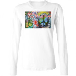 Ladies Relaxed Fit Basic Long Sleeve Tee