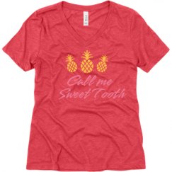 Ladies Relaxed Fit Super Soft Triblend V-Neck Tee
