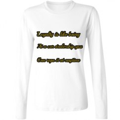 Ladies Relaxed Fit Basic Long Sleeve Tee
