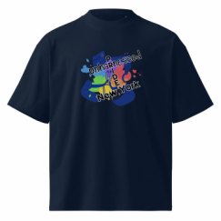 Unisex Organic Oversized High Neck T-Shirt