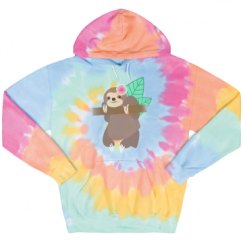 Unisex Tie-Dye Fleece Hoodie