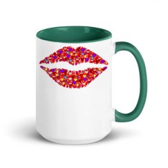 15oz Ceramic Mug with Color Inside