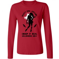 Ladies Relaxed Fit Basic Long Sleeve Tee