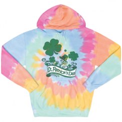 Unisex Tie-Dye Fleece Hoodie