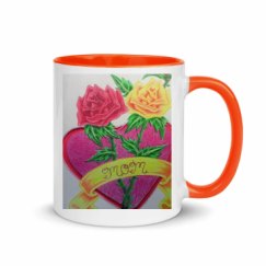 11oz Ceramic Mug with Color Inside