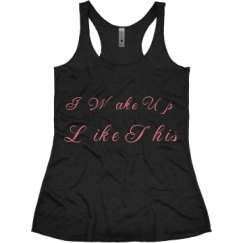 Ladies Slim Fit Super Soft Racerback Triblend Tank