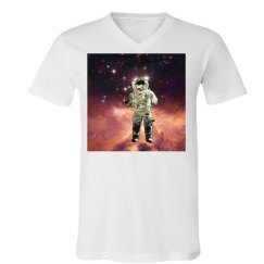 Unisex V-Neck Jersey Tee