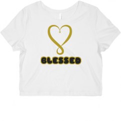 Ladies Slim Fit Crop Top Tee