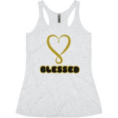 Ladies Slim Fit Super Soft Racerback Triblend Tank