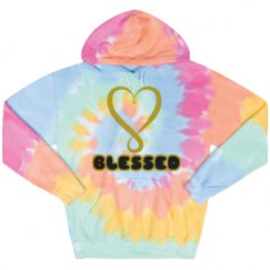 Unisex Tie-Dye Fleece Hoodie