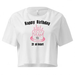 Ladies Festival Cali Crop Top Tee