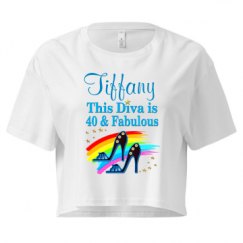 Ladies Festival Cali Crop Top Tee