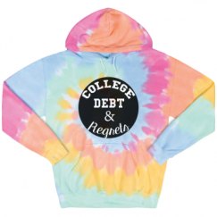 Unisex Tie-Dye Fleece Hoodie