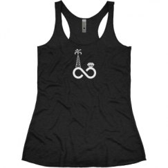 Ladies Slim Fit Super Soft Racerback Triblend Tank