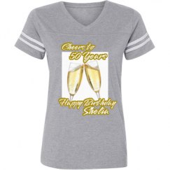 Ladies Relaxed Fit Vintage Sports Tee