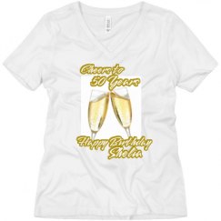 Ladies Relaxed Fit V-Neck Tee
