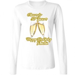 Ladies Relaxed Fit Basic Long Sleeve Tee