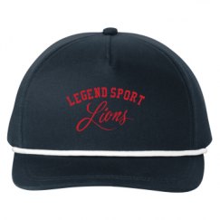Snapback Five-Panel Rope Hat