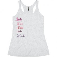 Ladies Slim Fit Super Soft Racerback Triblend Tank