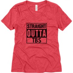 Ladies Relaxed Fit Super Soft Triblend V-Neck Tee