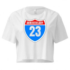 Ladies Festival Cali Crop Top Tee