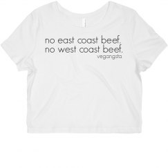 no beef... crop top tee
