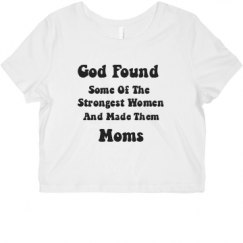 Ladies Slim Fit Crop Top Tee