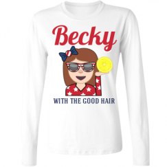 Ladies Relaxed Fit Basic Long Sleeve Tee