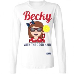 Ladies Relaxed Fit Basic Long Sleeve Tee