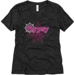 Ladies Relaxed Fit Super Soft Triblend V-Neck Tee