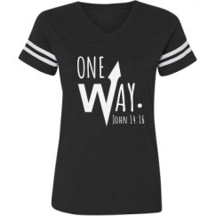 Ladies Relaxed Fit Vintage Sports Tee